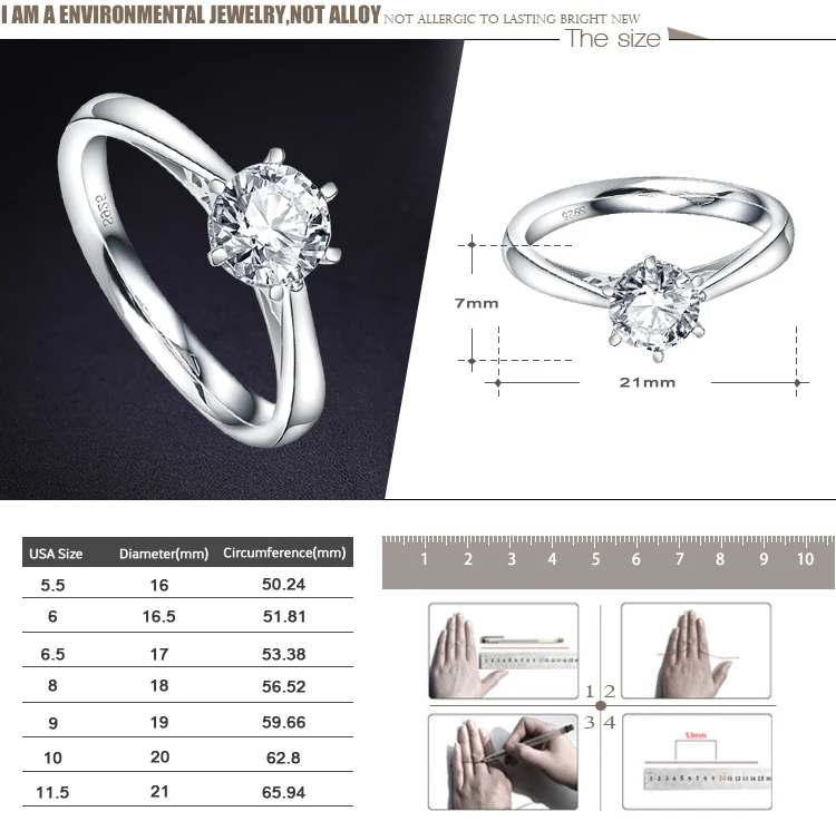 LZESHINE Новое модное элегантное Оригинальное кольцо из стерлингового серебра 925