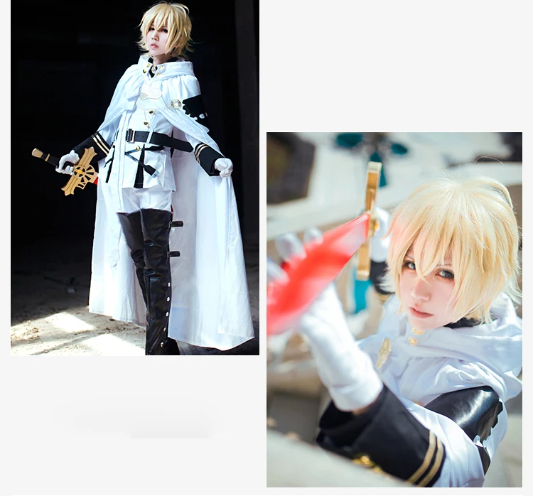 Горячая аниме Серафим конца косплей костюм Owari no Seraph Mikaela Hyakuya косплей костюм высокое качество парик Униформа полный комплект