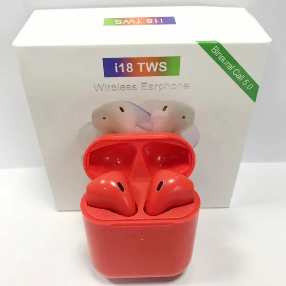2019 оригинальный i18 наушники вкладыши TWS Bluetooth 5 0 беспроводной 3D звука наушников