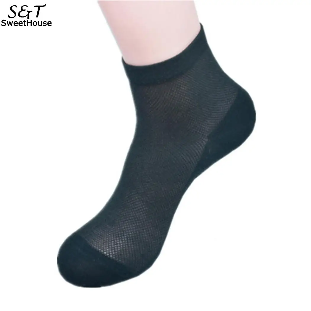 Мужские повседневные дышащие Нескользящие однотонные носки длиной до икры