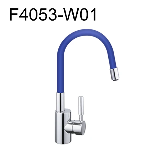 F4053W01 Frap Новое поступление 7 цвет силикагель нос любой направление вращения Кухня кран для горячей и холодной воды, смеситель для кухни Torneira Cozinha F4053 - Цвет: F4053W01