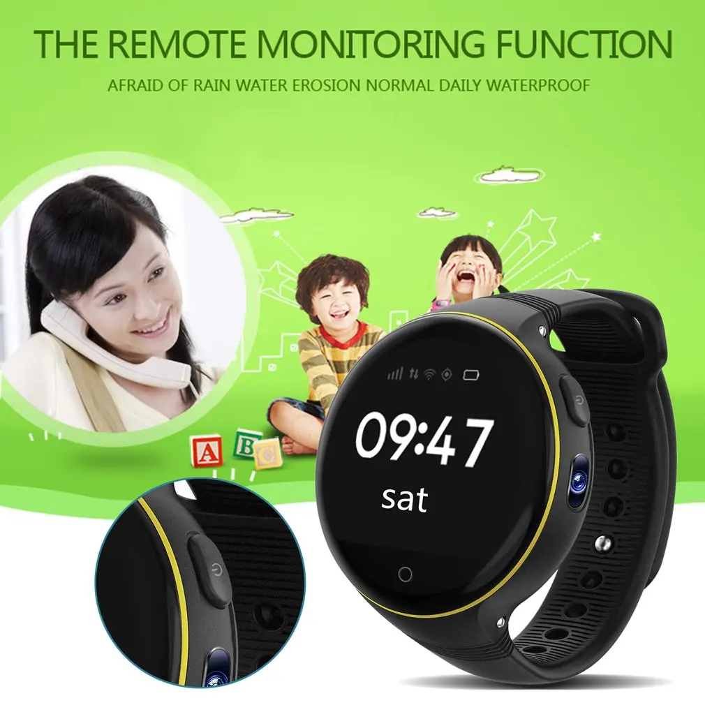 Gps LBS WiFi S668 Дети Смарт часы Rround экран SOS Поддержка SIM карты удаленный ребенок