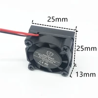 2pcs 2507 25mm 25x25x13mm hydrulic bearing graphics card cooling fan with heat sink 5v 12v 24v m 2 ssd fan with 2pin