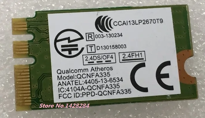 

New Original Atheros QCNFA335 WLAN Wifi For Bluetooth4.0 NGFF Wireless Card For Lenovo G40-30 45 70 B50 V1000 FRU:04X6022