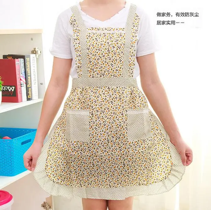 1 шт./партия фартук для женщин ресторана дома и кухни карманный Кружевной Фартук с