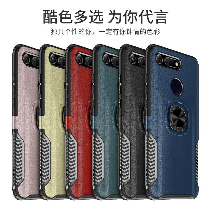 Ударопрочный чехол-подставка для Huawei Y7 Y6 Y5 Prime 2019 2018 защитный чехол телефона Honor 8X