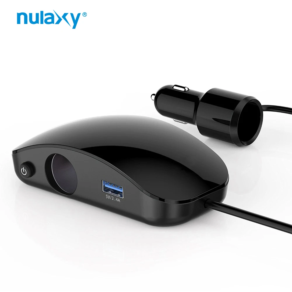 Фото Nulaxy автомобильный прикуриватель Разветвитель USB адаптер питания 12 В