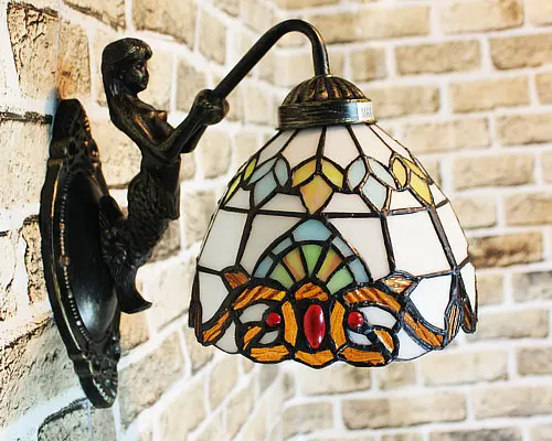 Тиффани Мода Европейский Стиль Настенный светильник барокко Богемия зеркальный