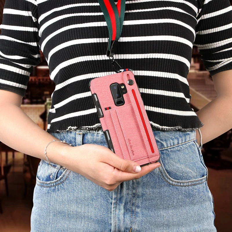 Чехол для Samsung Note 9 Galaxy S10 S10e чехол телефона держатель карт кошелек 8 S9 S8 Plus