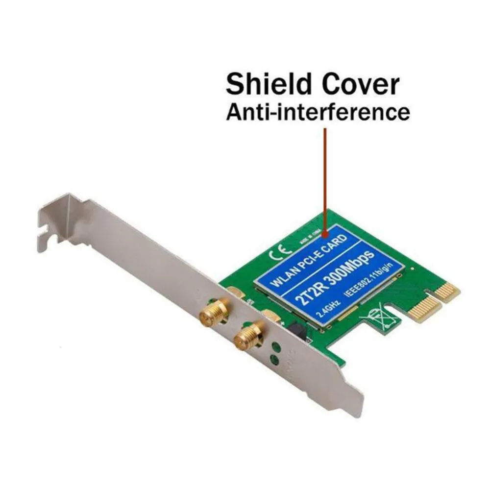 ECos PCIe Экспресс Настольный встроенный беспроводной сетевой карты 300 Мбит/с Wifi