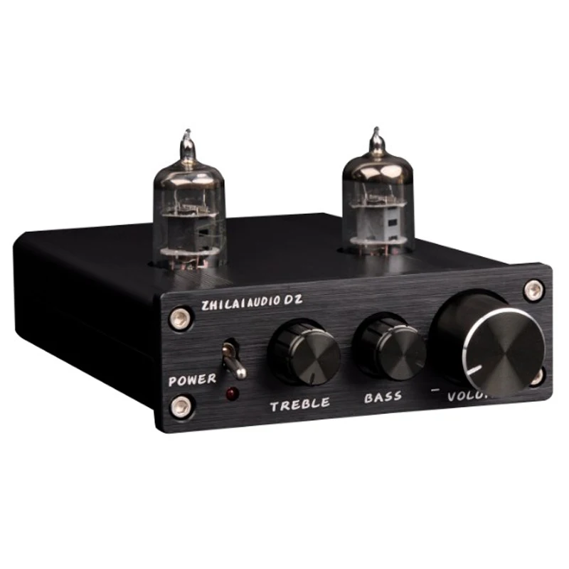 Zhilai D2 мини hifi Tube Preamp 6J1 Клапан аудио предусилитель двойной канала ВЧ бас с