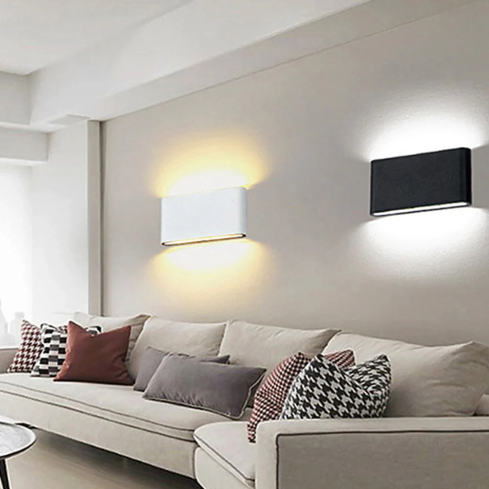 Modern Aluminum LED Wall Lamps for livingroom bathroom as Decoration Sconce Light 90-260V lamparas de pared 6W 12W wall light | Лампы и