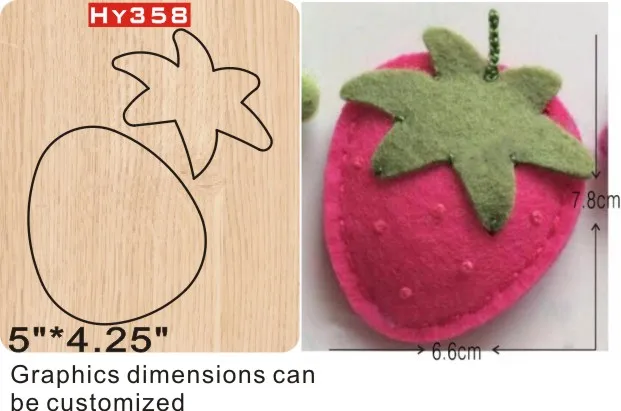 

Small strawberry cutting dies 2019 die cut & wooden dies Suitable for common die cutting machines on the marke