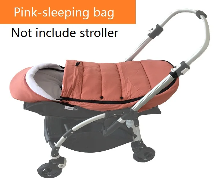 Pink-sleeping bag 1:1, зимние аксессуары для детской коляски, водонепроницаемые теплые носки-кокон для сна, зимние носки для Bugaboo Bee 3 и Bee 5 - Цвет: Pink-sleeping bag