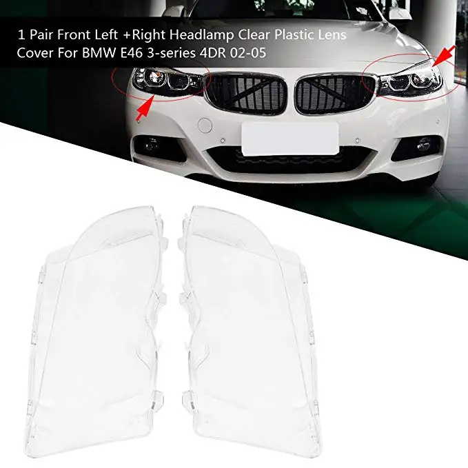 Автомобильная фара стеклянная крышка лампы фары подходит для Bmw E46 3 серии 2002 2005