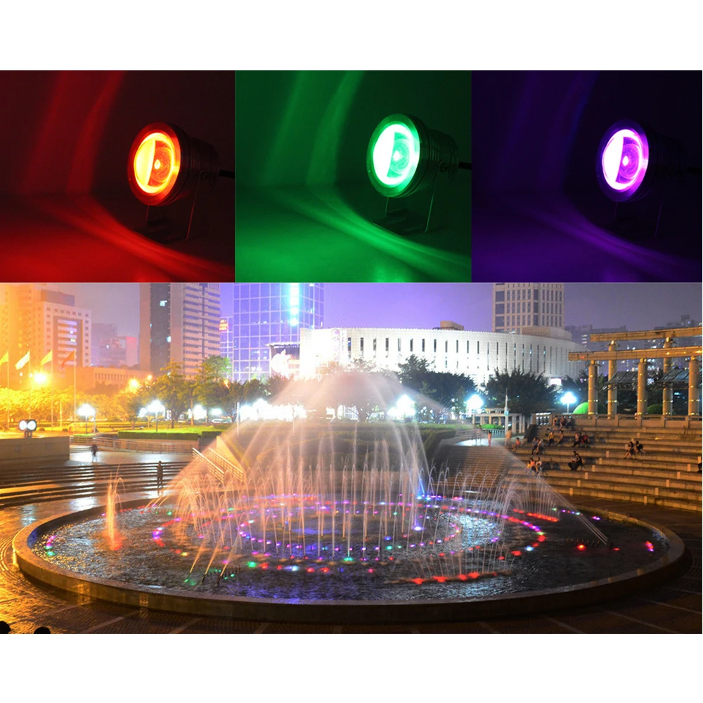 RGB Светодиодный прожектор IP67 водонепроницаемый подводный светильник наружный