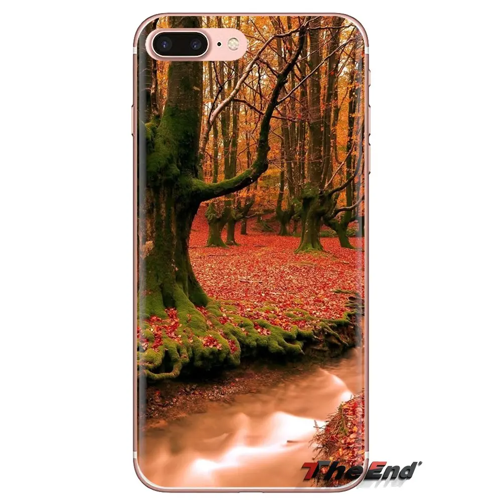 For iPod Touch Apple iPhone 4 4S 5 5S SE 5C 6 6S 7 8 X XR XS Plus MAX Autumn Desktop Wallpapers 2 Transparent Soft Shell Covers |