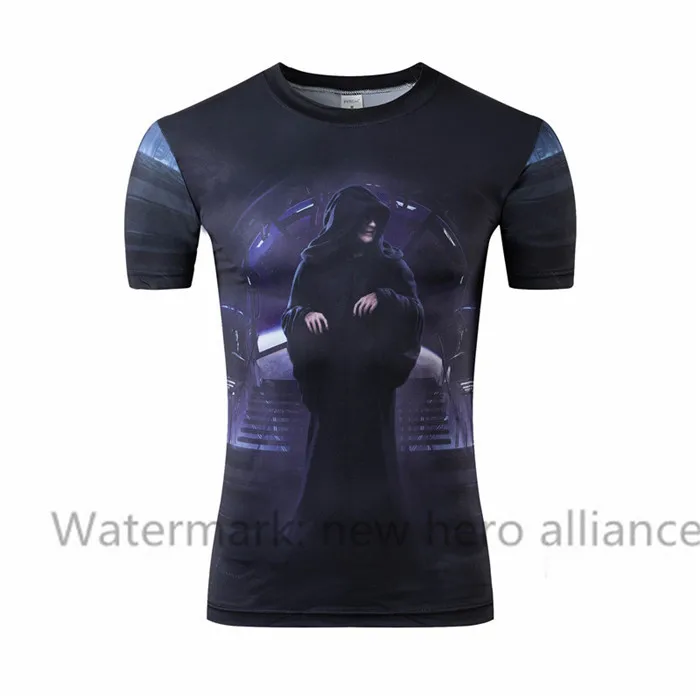 2016 новых иммигрантов мужская eunning футболка brand clothing 3 d печати Футболка хип-хоп galaxy