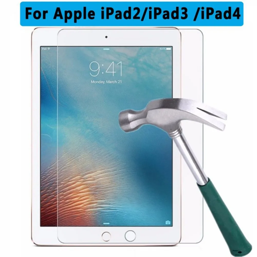 Закаленное Стекло-цифровой преобразователь для iPad 2/3/4 Air 1/Air 2/Pro 9,7 11 10,5 9,7 Pro 12,9 10,2 Мини-Платье на возраст 2, 3, 4, 5, Экран протектор