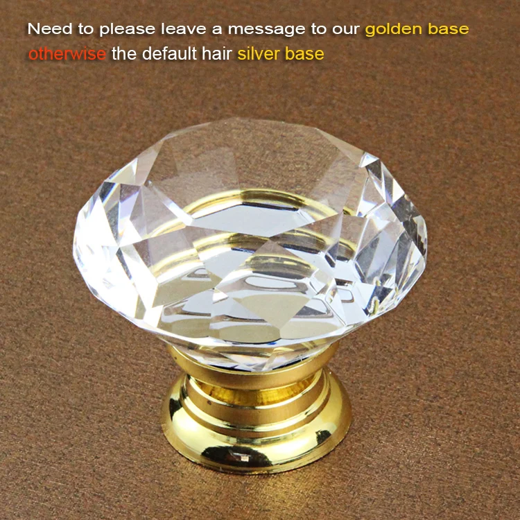 1 шт./30 мм Алмаза Дверную Ручку Новый Красочный Хрусталя Потяните Ящик Корпусная