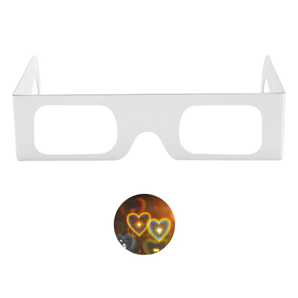 

Heart Effect Paper Cardboard Diffraction Glasses - Pack of 100