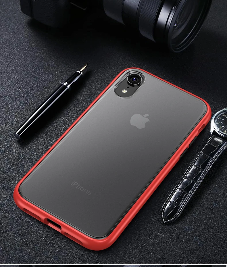 Для iPhone XS XR чехол Magic Shadow IPAKY XS MAX чехол с цветными кнопками TPU PC Гибридный противоударный чехол для iPhone 8 7 6 6s Plus чехол