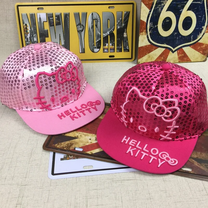 Кепка hello kitty, Детская кепка, детские бейсболки эластичные для мальчиков и девочек, спортивные летние бейсболки, 50-54 см