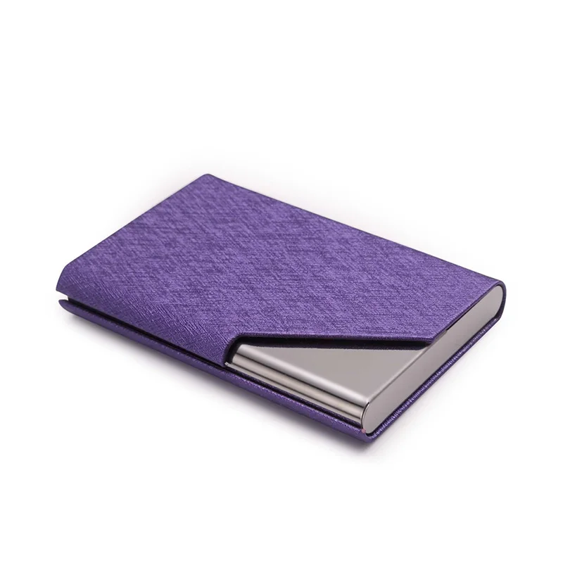 Teemzone модные кожаные нержавеющая сталь Функция Card Case бизнес держатель для карт