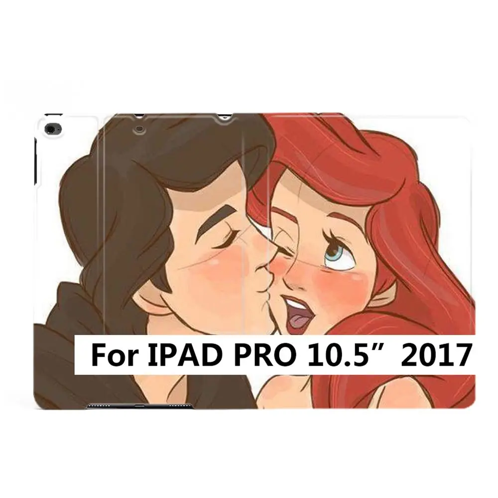Умный чехол для планшета с изображением принца Русалочки и принцессы для iPad Air 2 3 5 6th 9," 7th 10,2" 10," PRO Mini 4 5 - Цвет: iPad PRO 10.5 2017