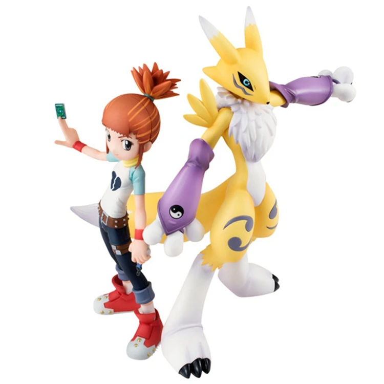 Серебристый Digimon Adventure Аниме Фигурка Greymon/Agumon/TAICHI/Sora/Takeru/Hikari/Gomamon/Garurumon/Yamato/Daisuke Renamon - Цвет: Серебристый