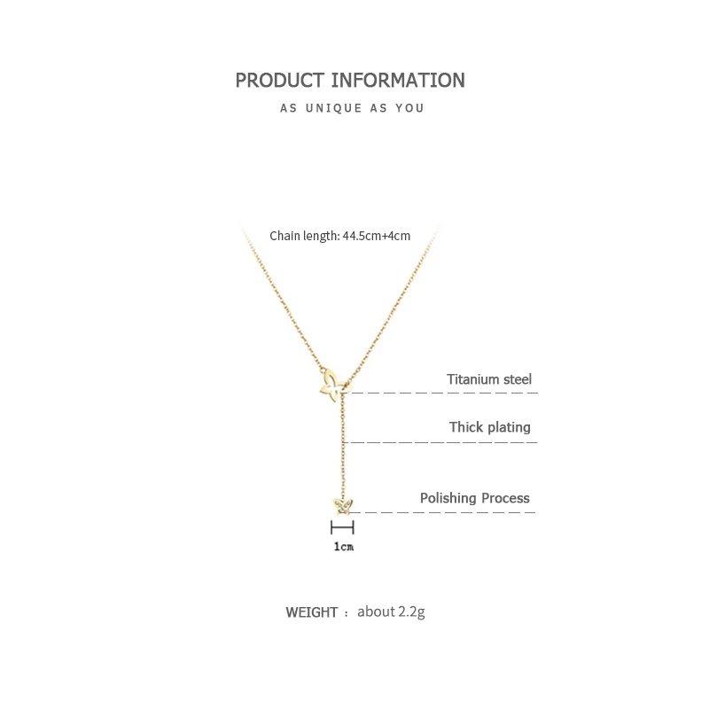 ZEGL small fresh butterfly necklace female clavicle chain simple student Sen Department girlfriends net red | Украшения и