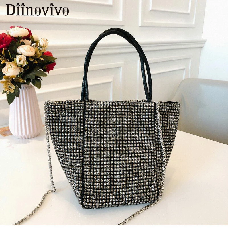 Новинка 2019 женская сумочка DIINOVIVO с бриллиантами Новая Роскошная вечерняя