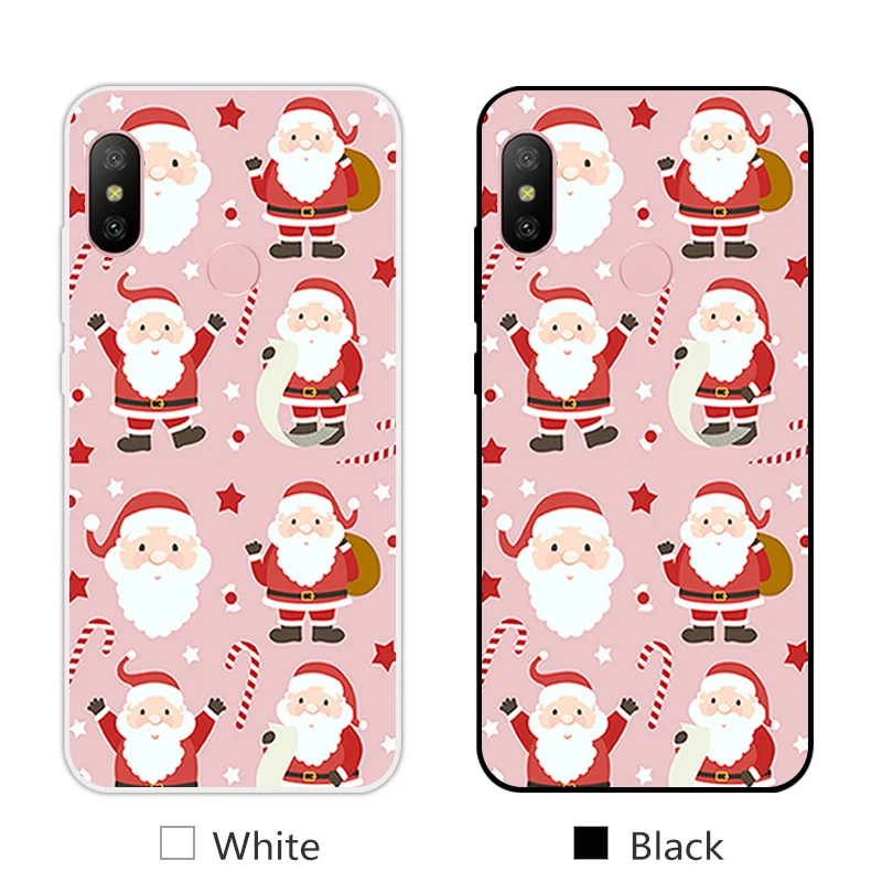 21 Чехол для телефона для Xiao mi Red mi 6 Pro TPU силиконовый черный матовый чехол 5,8" для Xiaomi mi A2 Lite дизайн для рождественского сезона - Цвет: 21