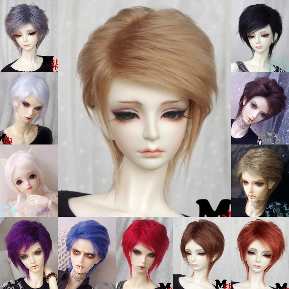 Bjd кукла парик 1/12 1/8 1/6 1/4 1/3 черный | Игрушки и хобби