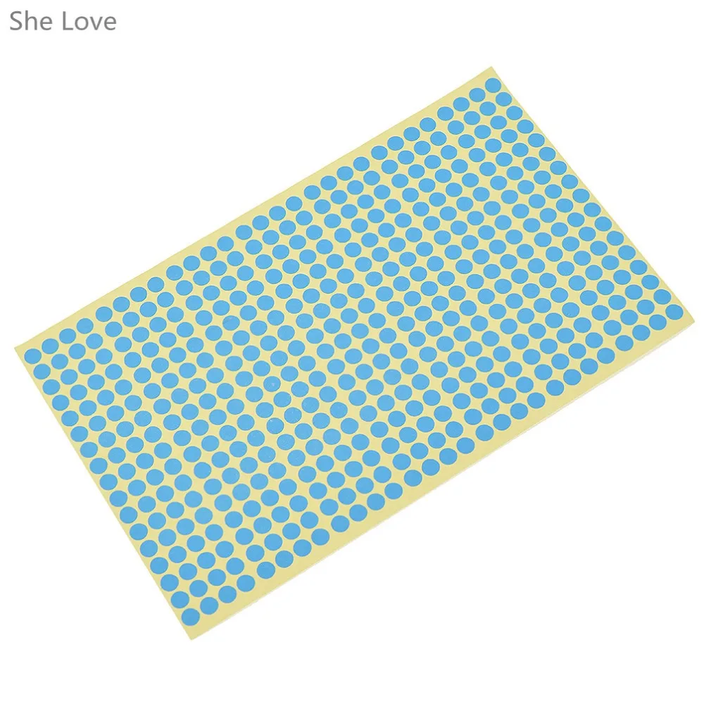 10 листов 6 мм цветные виниловые Круглые Пустые стикеры в горошек клейкие этикетки