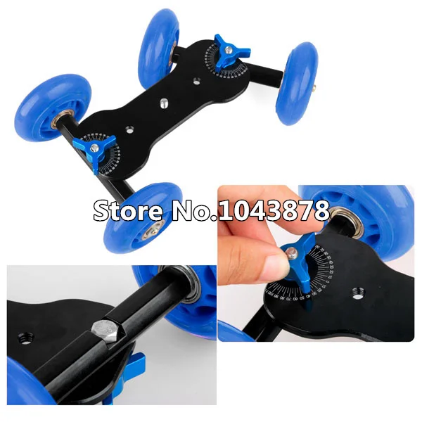 4 колеса рабочего DSLR камера кино фотография рельса слайдер стол Долли автомобиль