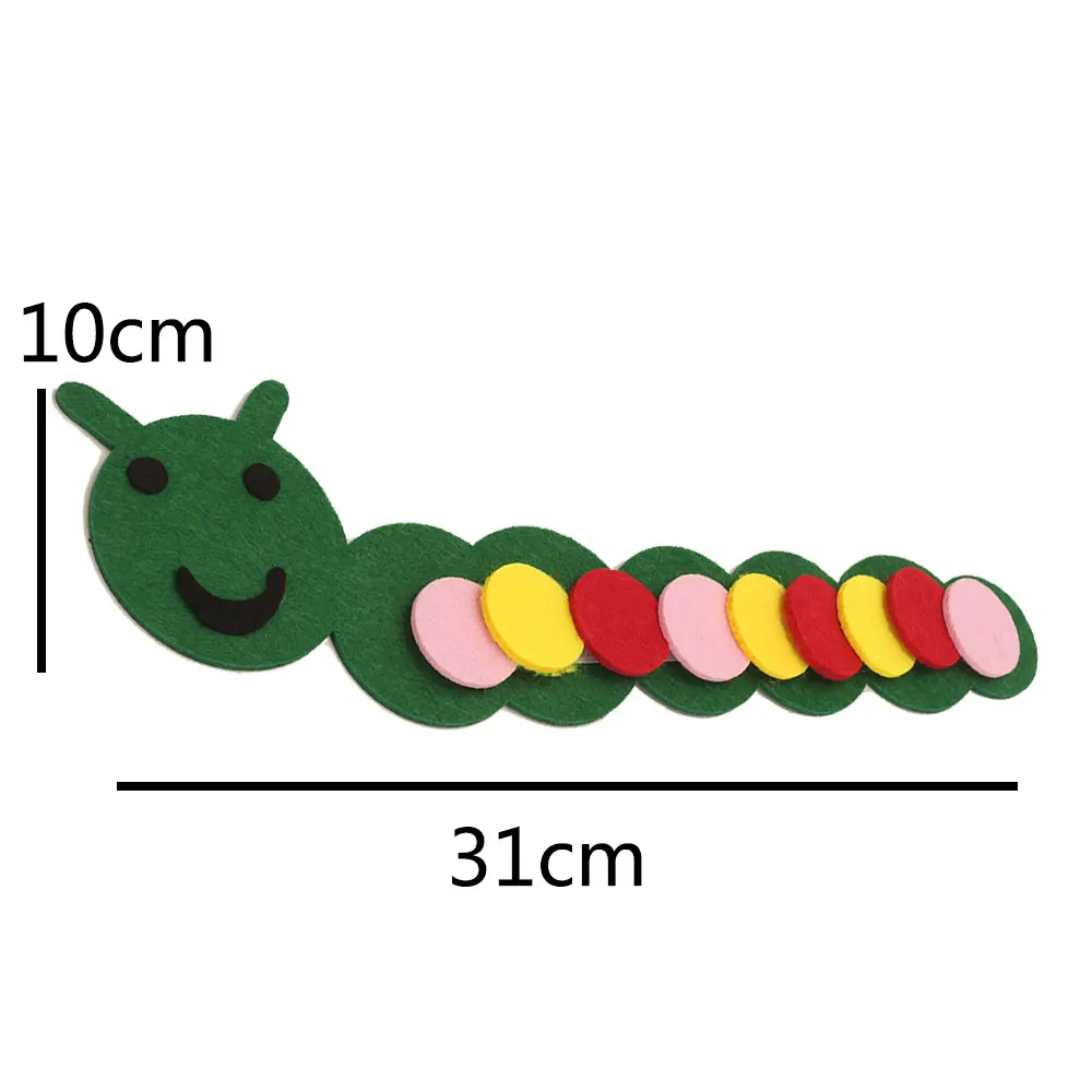 as picture Caterpillar математические игрушки обучения для детского сада Играем ручками DIY вязання одежда Ранние обучающие игрушки Монтессори развивающая игрушка - Цвет: as picture