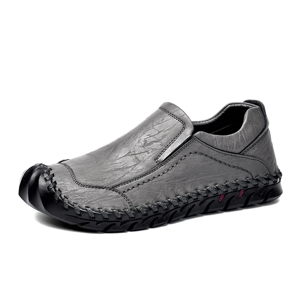 Gary Loafers YIGER/Новые мужские лоферы из натуральной кожи; мужская повседневная обувь без шнуровки; коллекция года; Весенняя Мужская обувь для отдыха; Мужская обувь для вождения; 0244 - Цвет: Gary Loafers