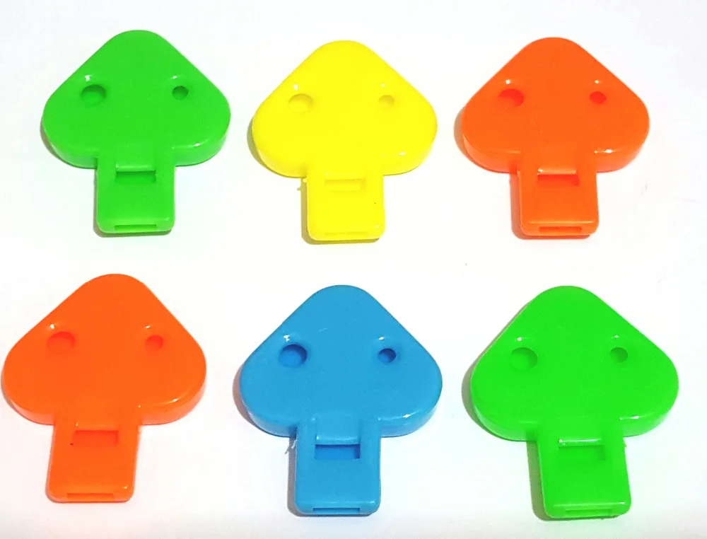 Свисток плоский 6 шт. идеально подходит для мальчиков и девочек детского дня