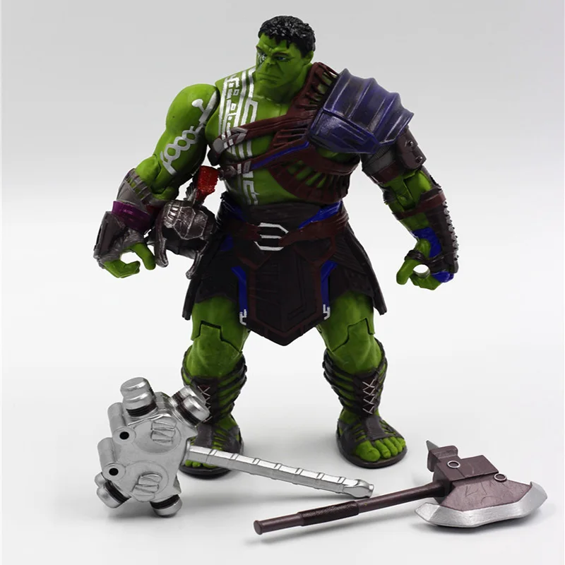 Disney Мстители Marvel 3 Ragnarok военный молоток боевой топор подвижный Гладиатор Халк ПВХ фигурка Модель Детская игрушка A49