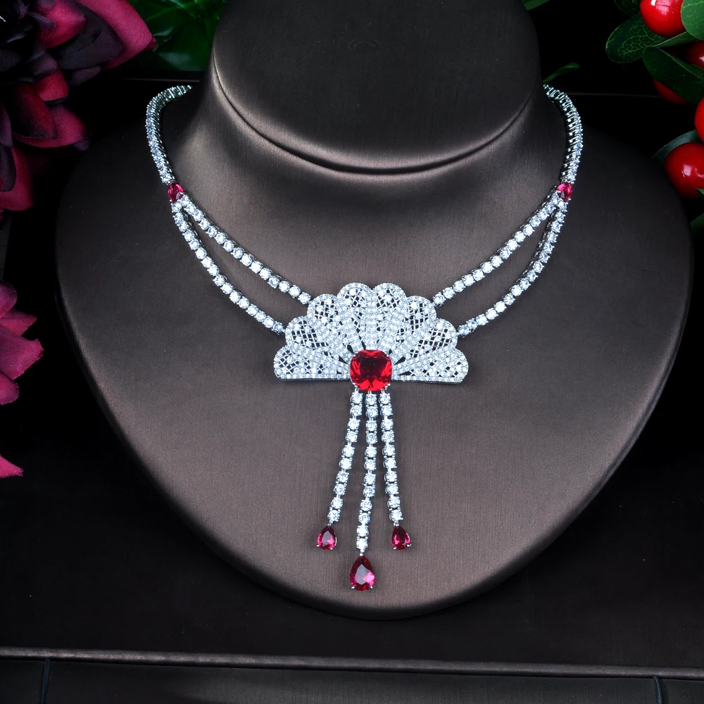 HIBRIDE большой бренд роскошный дизайн Дубай ювелирные наборы белый цвет Модный