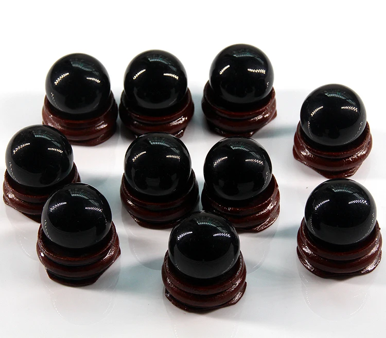 Новинка 2017 25 мм + подставка подвески из натуральных черных искусственных бусин