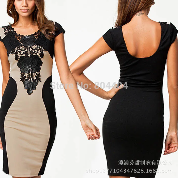 New fashion style in Europe and America stand collar sexy lace embroidered decoration Slim thin sleeveless halter dress | Электроника