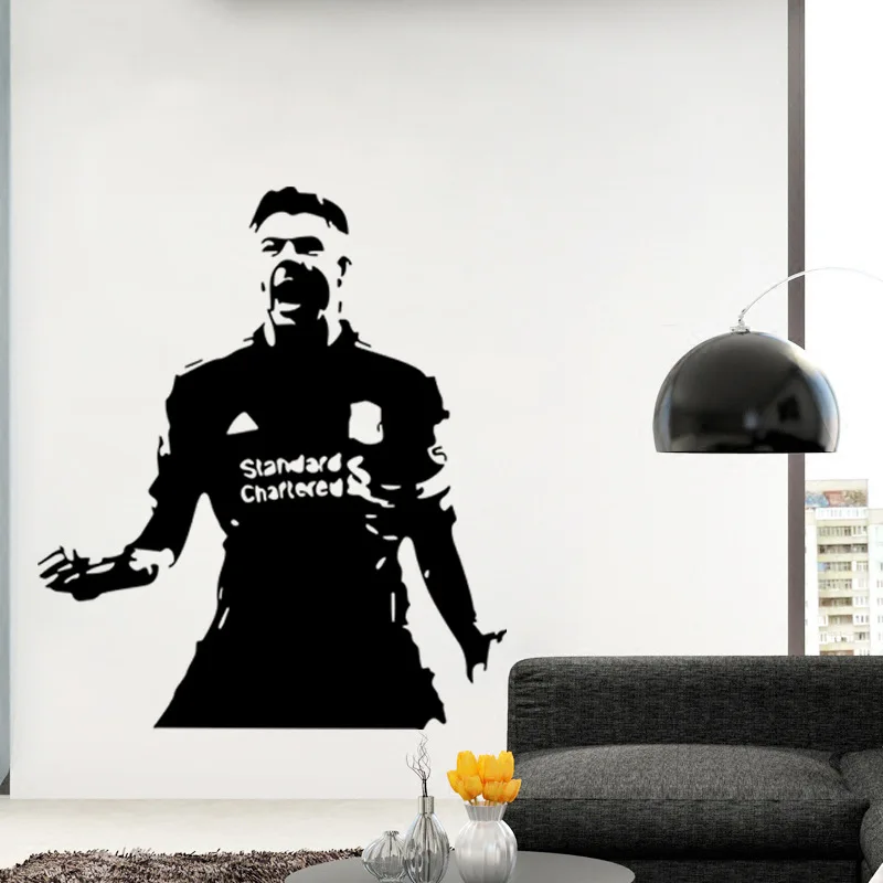 

Steven Gerrard Football soccer Player Wall Removable Stickers Art Quote Vinyl Decal Decor DIY Gift AS7623