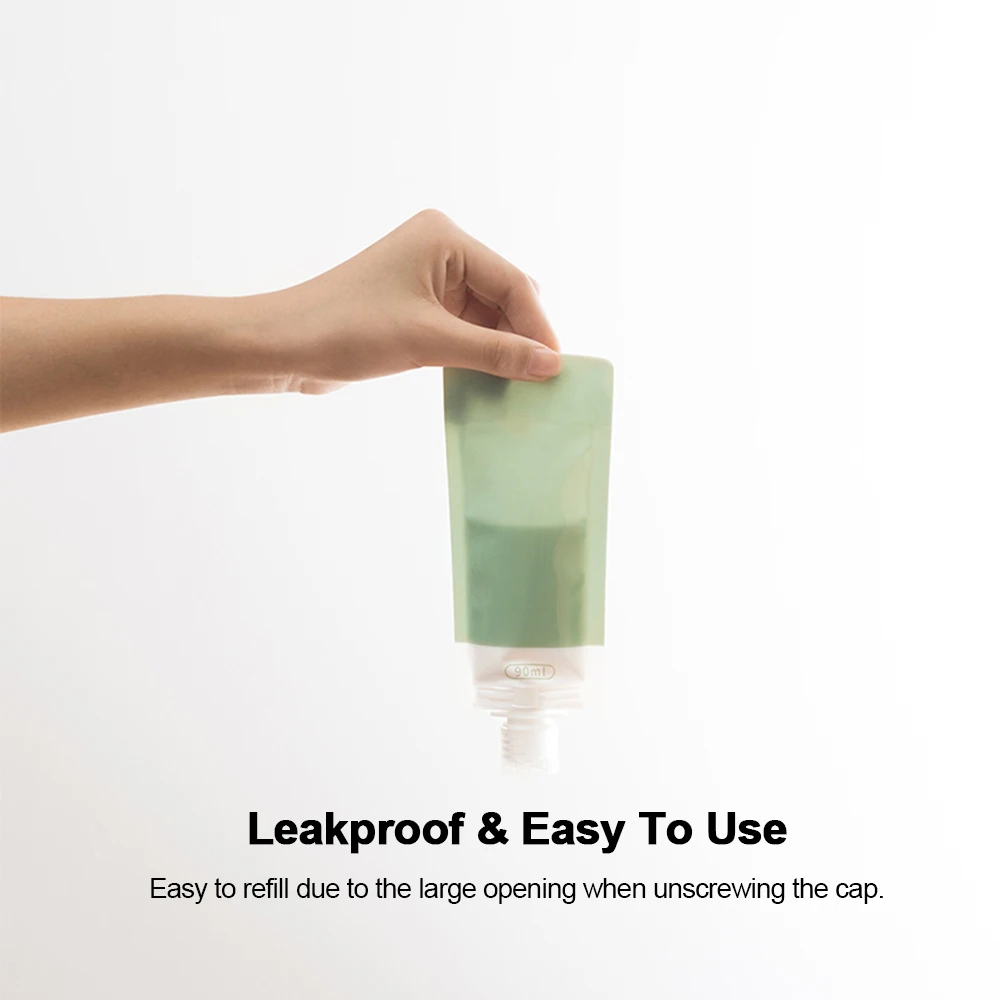 2 шт. дорожные контейнеры для косметики 90 мл|Многоразовые бутылки| |