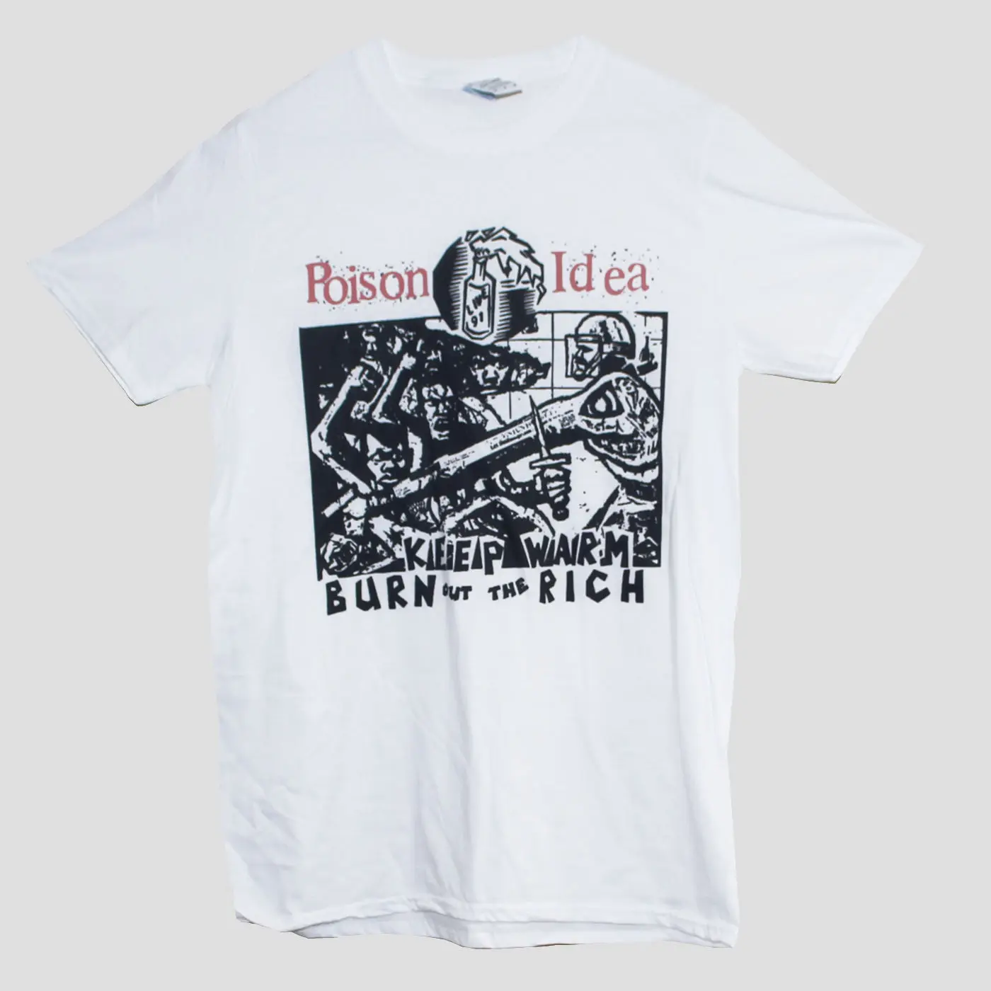 POISON IDEA T SHIRT Hardcore Punk Rock NOFX Minor Threat Band Graphic Tee Unisex | Мужская одежда