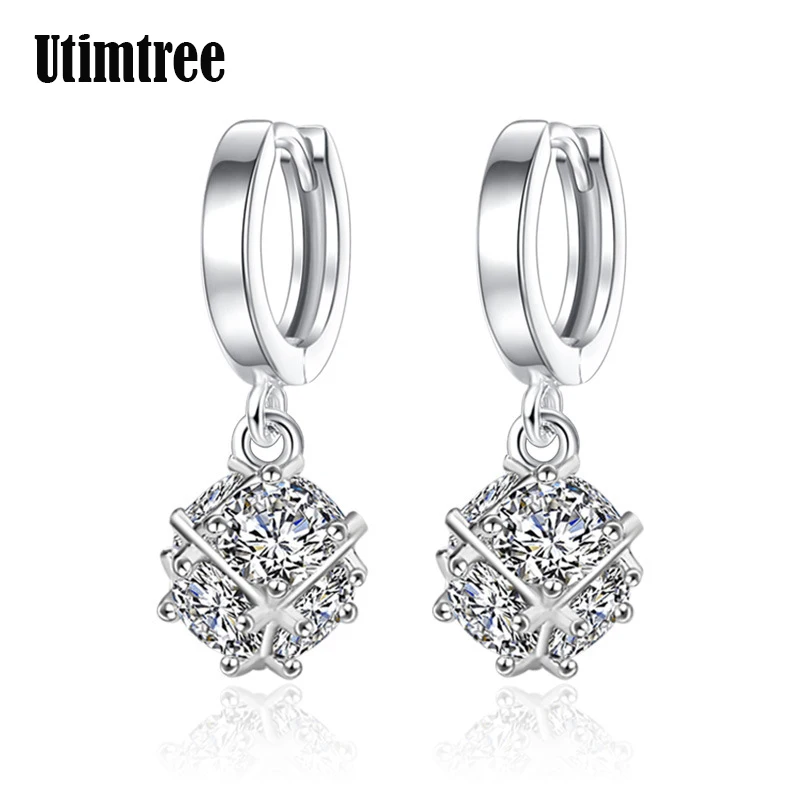 

Lovely Magic Square Design Cubic Zircon Women Drop Earrings Jewelry Gift Pendientes Mujer Moda