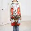 6 Рождественские кухонные женские фартуки, Рождественские декоративные фартуки для взрослых женщин и мужчин, вечерние фартуки для приготовления пищи, Аксессуары для выпечки - Цвет: 6