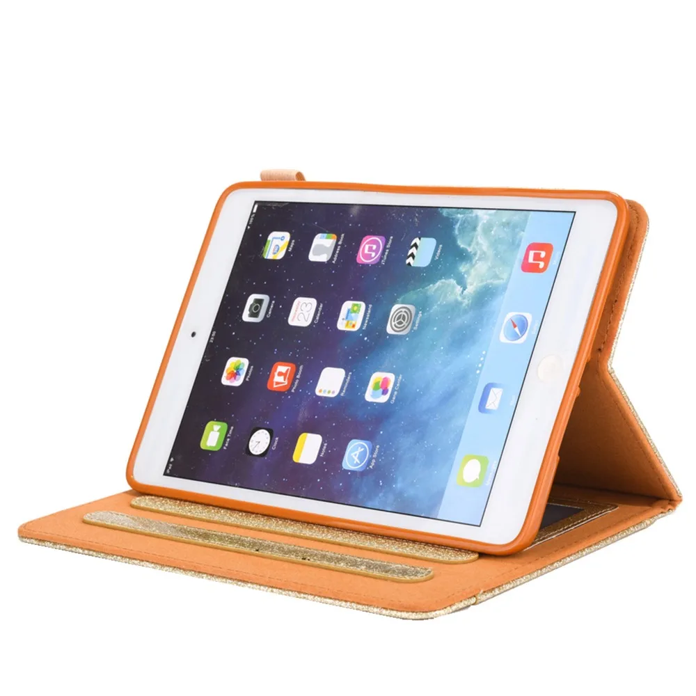 Bling кожаный чехол для ipad 9 7 2017 2018 Обложка Smart защитный флип A1288 A1823 A1893 A1954 |