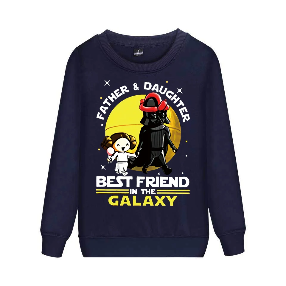 Свитшот с принтом Звездные войны для папы и дочери рубашка длинными рукавами
